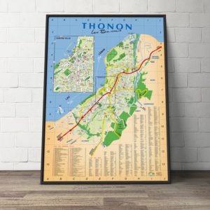 Création du plan de la ville de Thonon les Bains