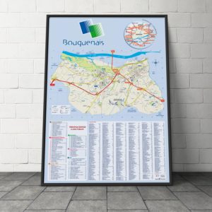 Création du plan de la ville de Bouguenais